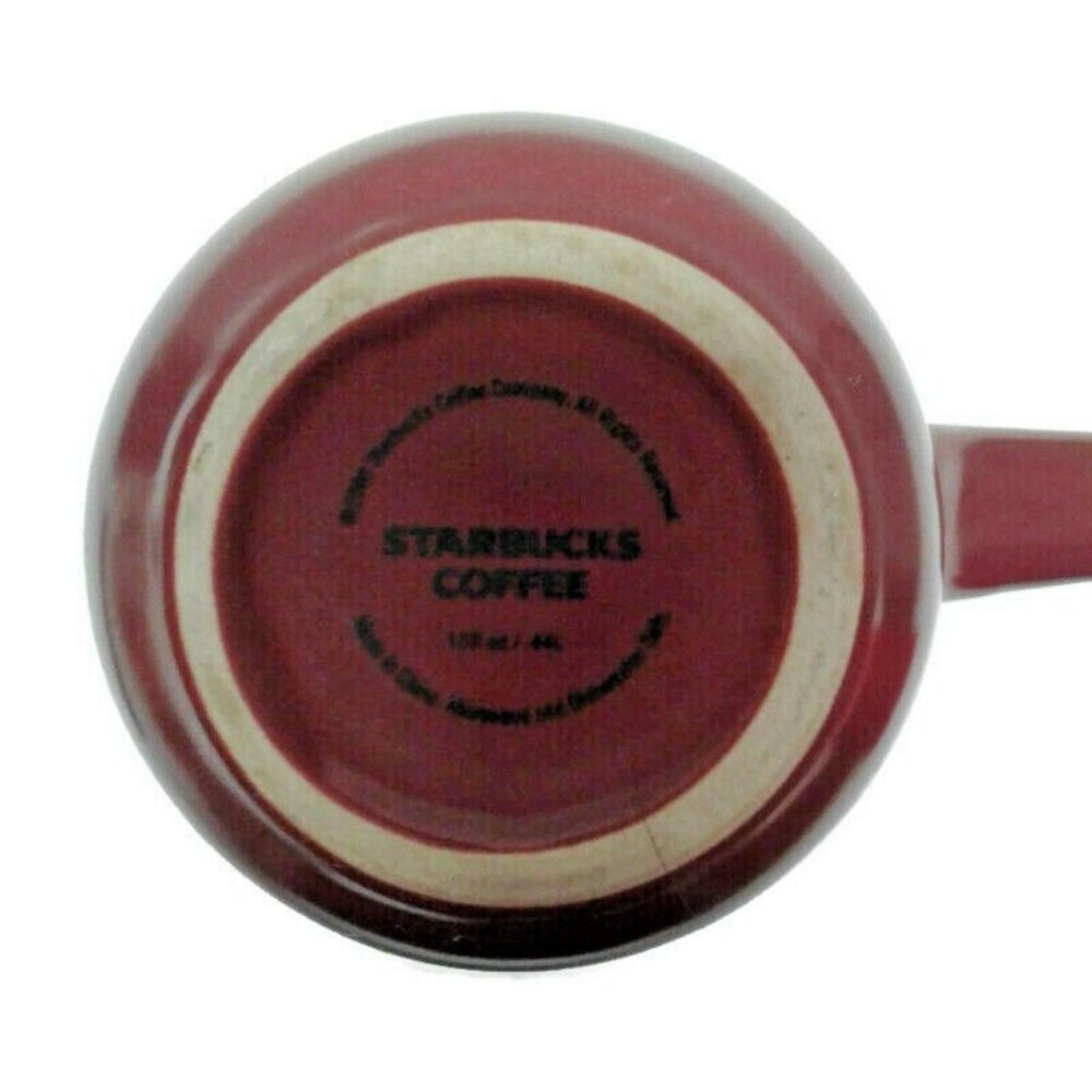 Starbucks Coffee Red Ceramic Mug 12 Oz Dishwasher Microwave Safe Modern Design - Picture 5 of 5